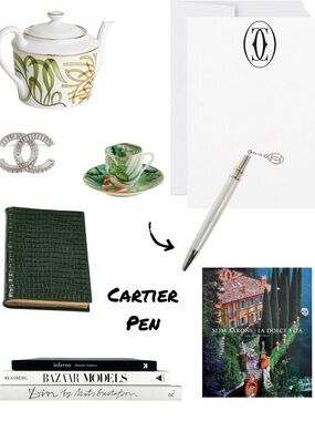 Cartier Ballpoint Pen With Double “C” Cartier Charm